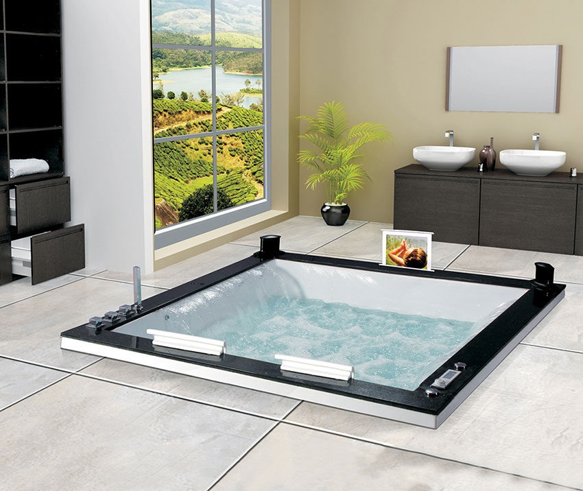 Rainbow-Rectangular-Whirlpool-bathtub