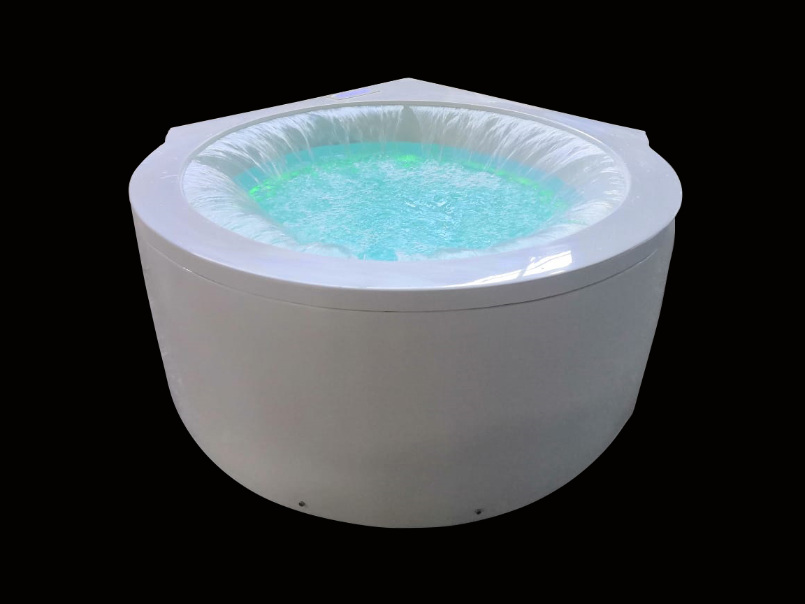 WG7200C Corner Whirlpool Bathtub By Woven Gold