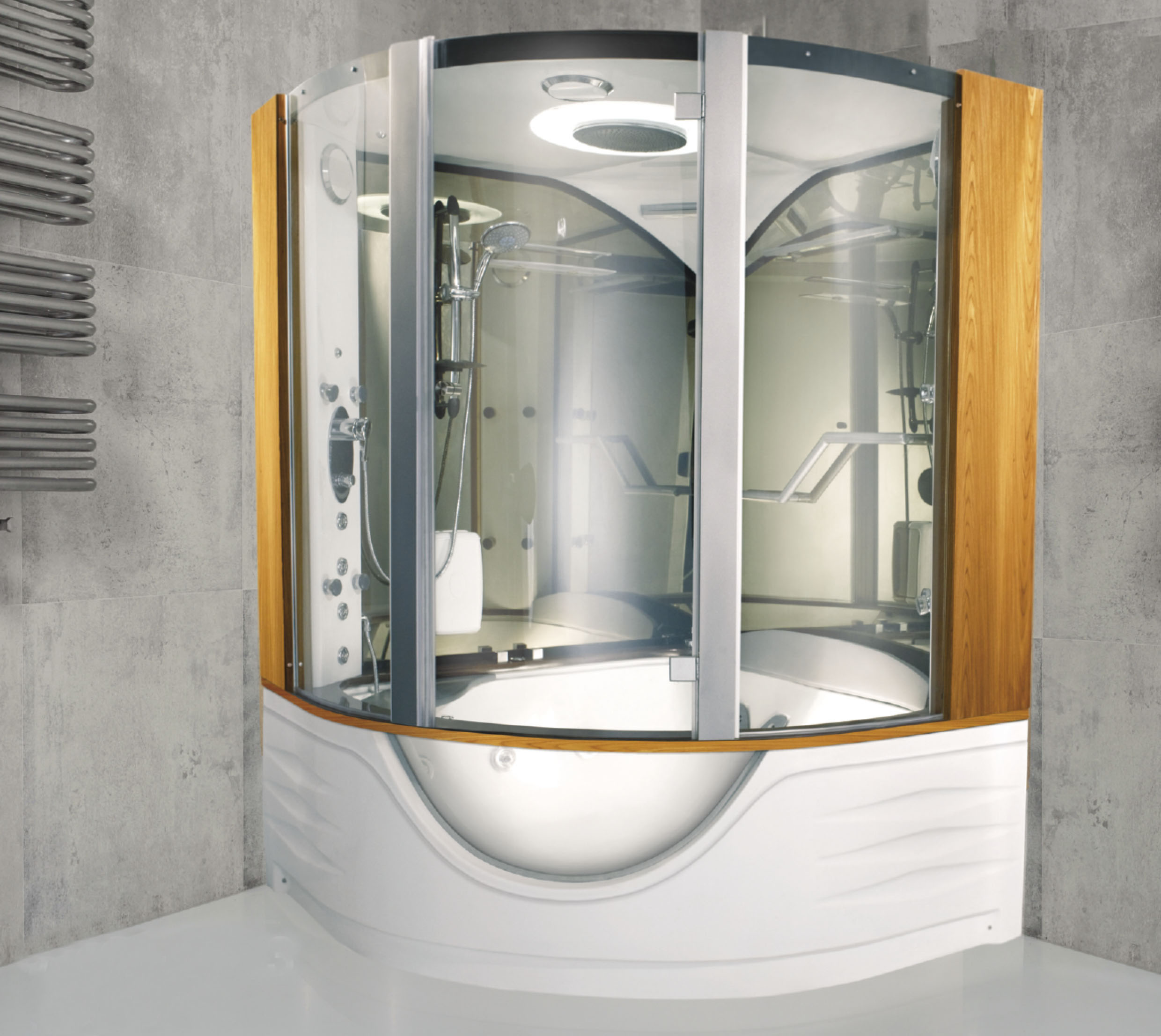 With Whirlpool Bath